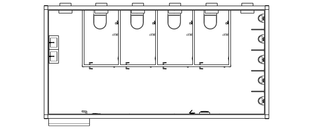 Toilet Container Layout Restroom Toilet Container | Mechwat
