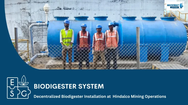 Mechwat Technologies 10 KLD biodigester sewage treatment system at Hindalco Aditya Aluminium Lapanga Sambalpur Odisha