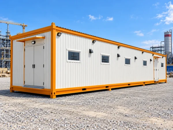 Mechwat prefabricated portable safety induction cabin for workforce HSE training at mining, power and construction projects